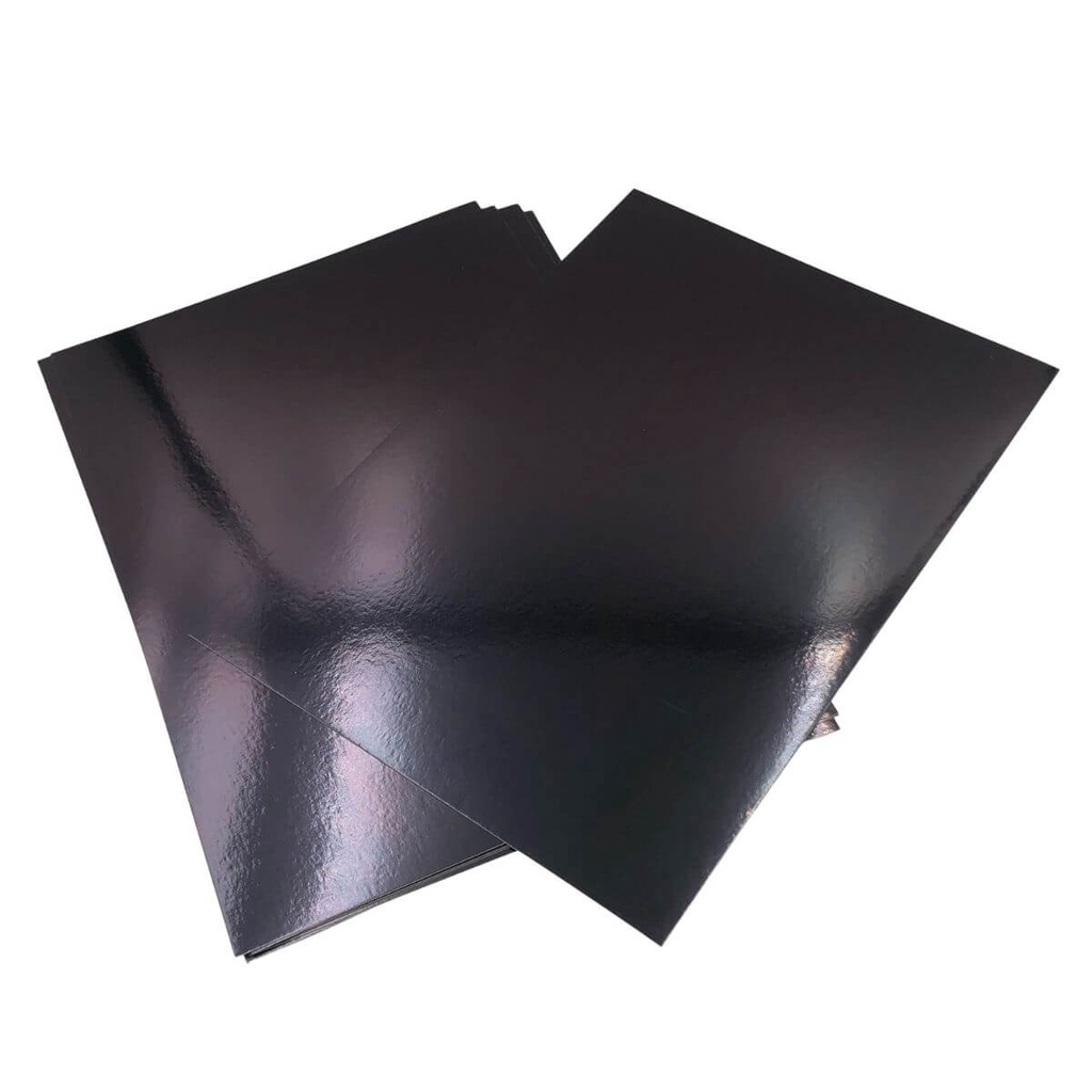 Papel Lamicote Preto A4 250g Pacote 10 Folhas Off Paper Shopee Brasil