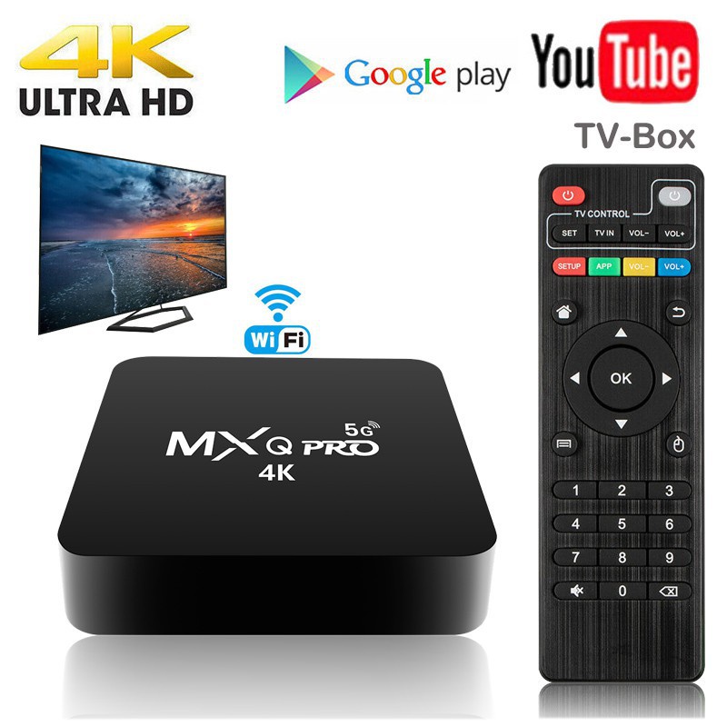 Mxq pro Smart Tv Box 4K Hd Wireless 16gb / 256gb / Android Wifi10.1 5gThe internet