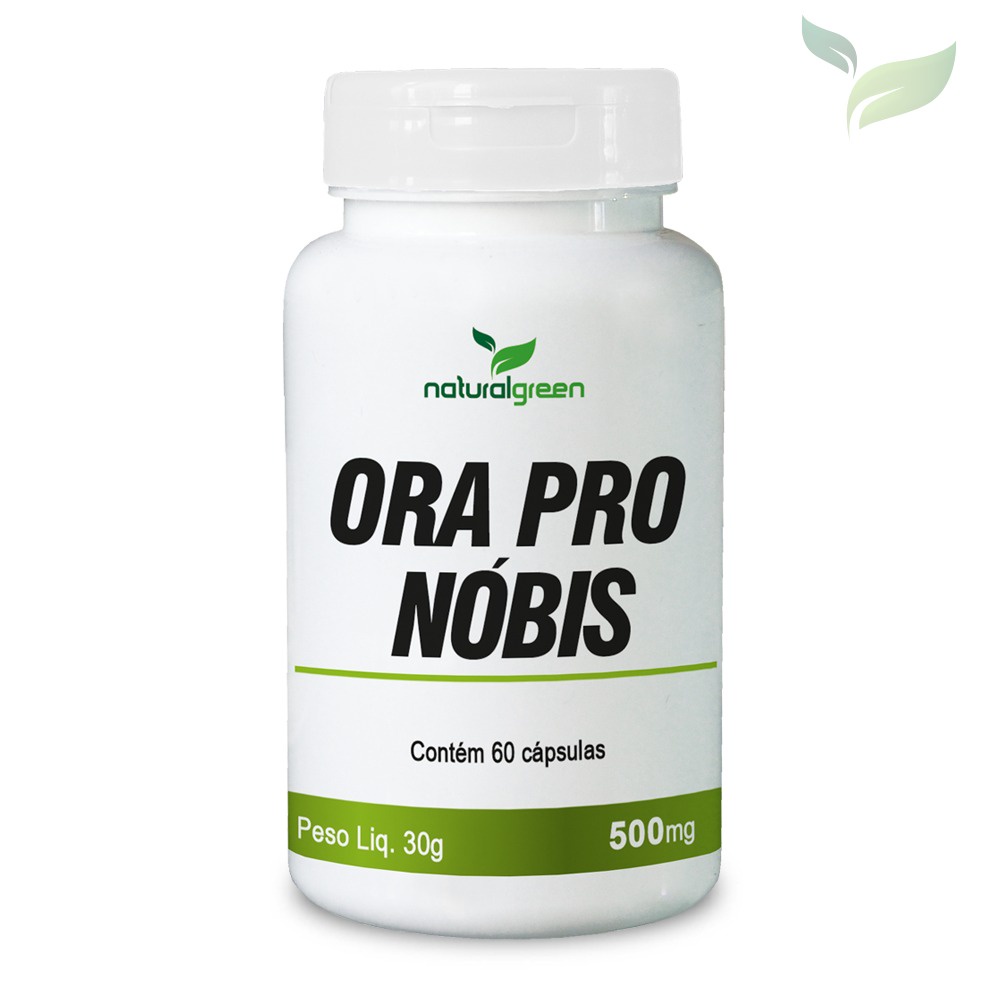 Ora Pro Nobis 600mg 60 Caps Original Natural Green Shopee Brasil