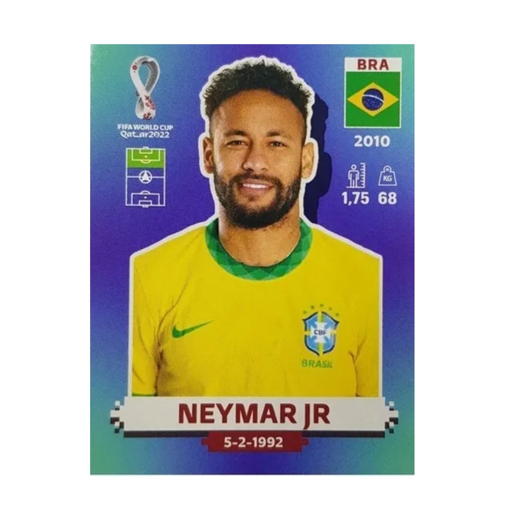 Figurinha Neymar Jr Bra Para Lbum Copa Do Mundo Qatar