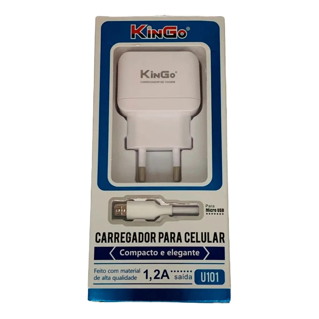 Carregador A Kingo Usb X Micro Usb V U Shopee Brasil