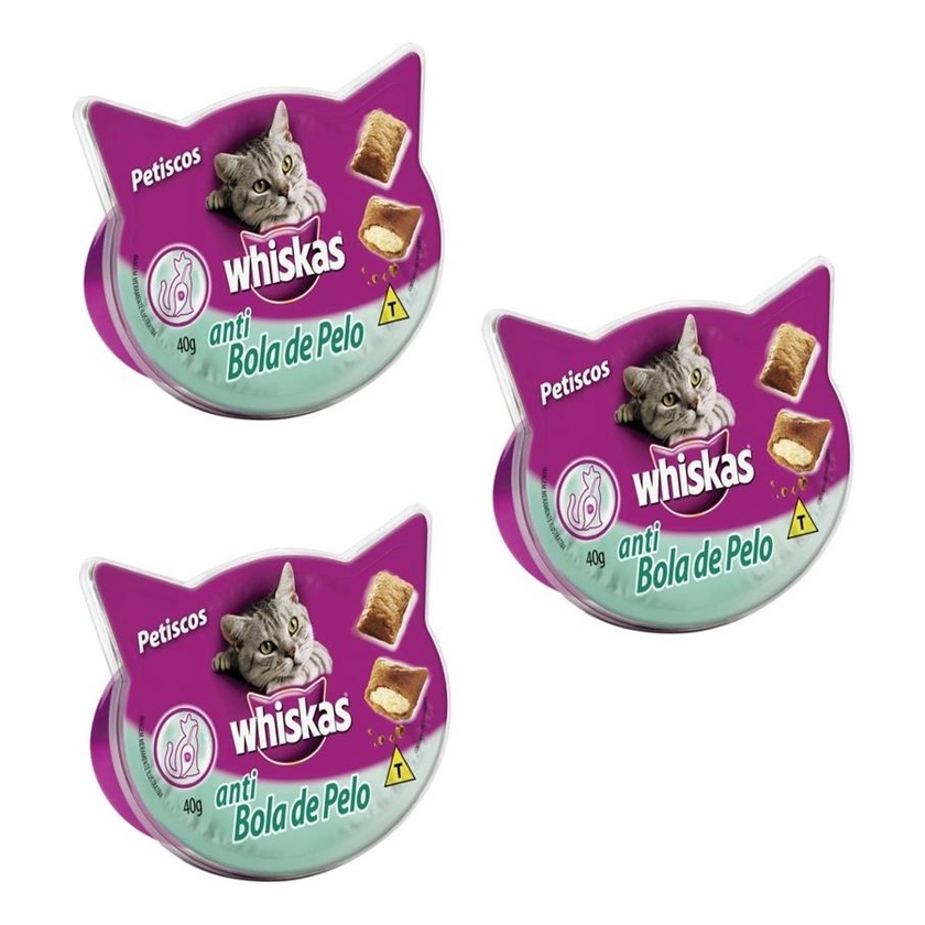 Kit X Petisco Whiskas Temptations Bola De Pelo Gatos Ad G Shopee