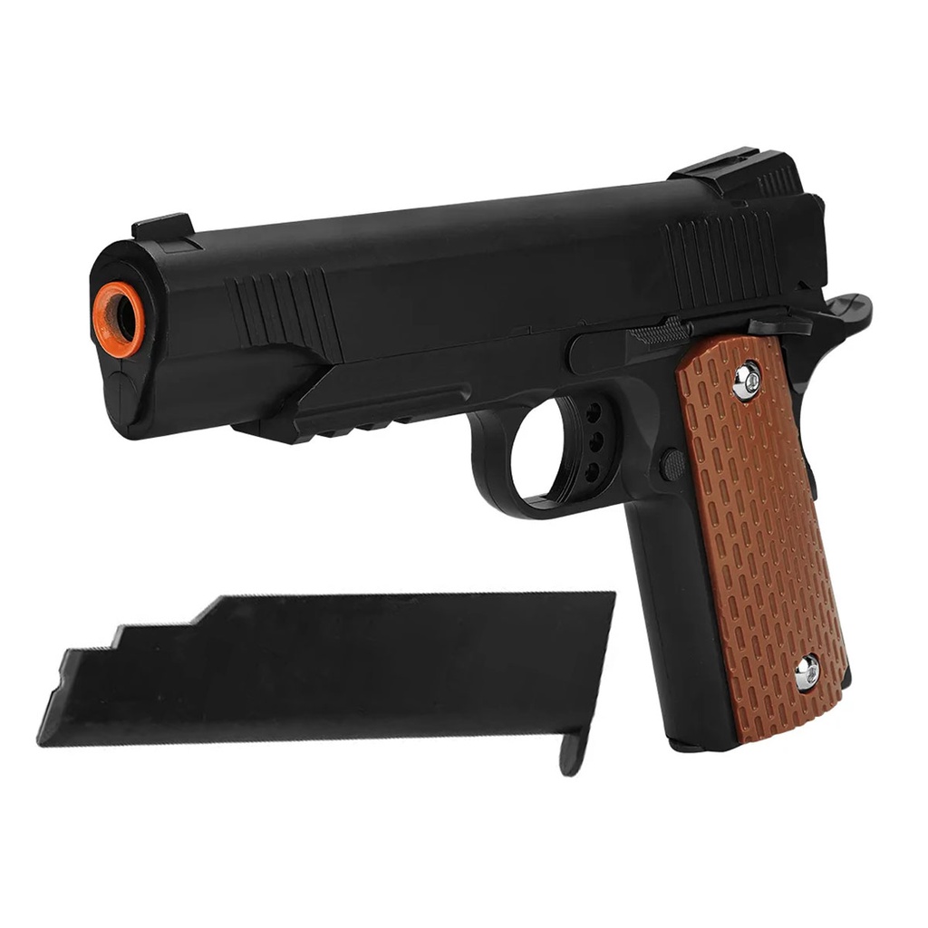 Pistola Airsoft Full Metal Spring Mola Vigor 1911 V13 6 0mm Toda Ferro