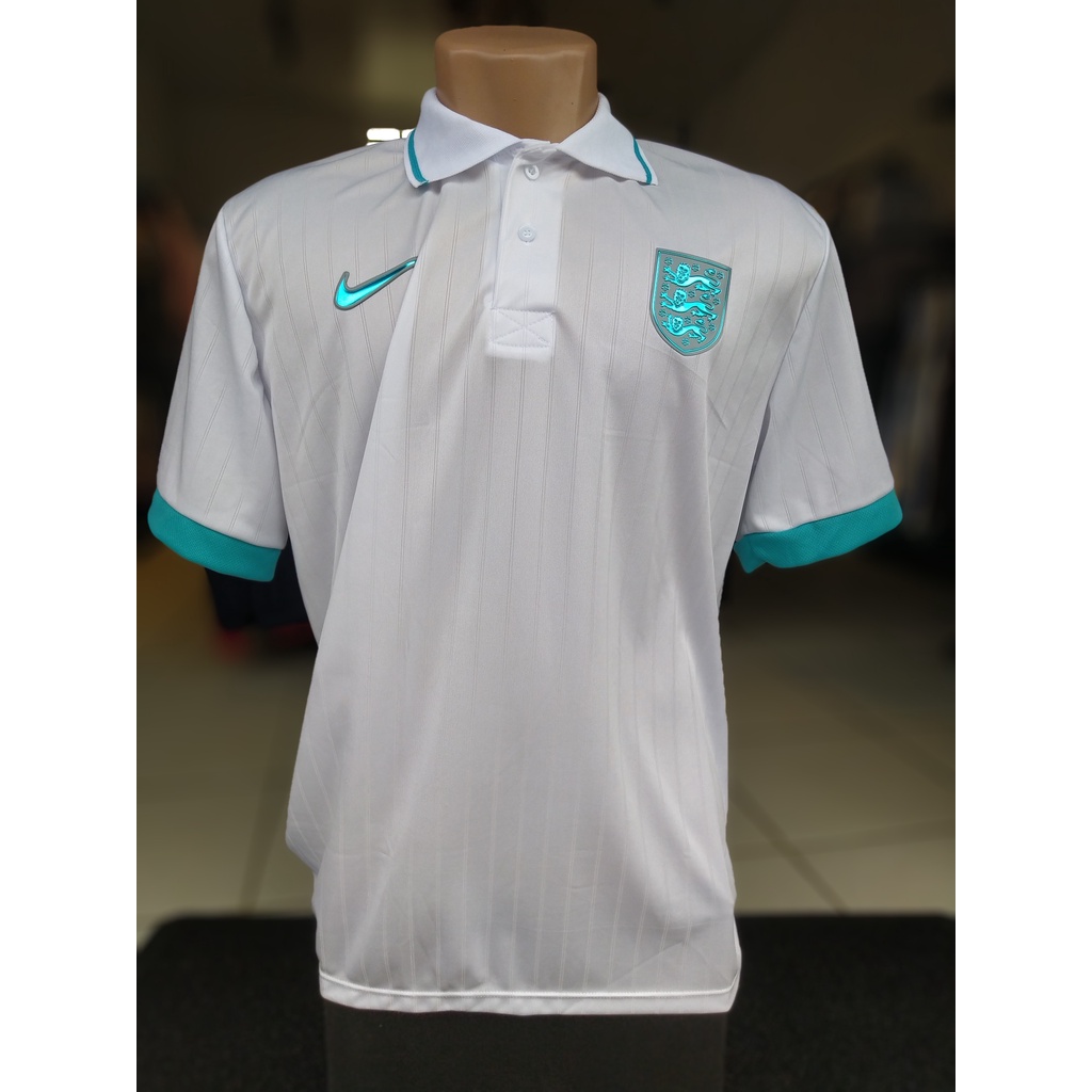 Camisa Inglaterra Gola Polo Branca Masculina Shopee Brasil