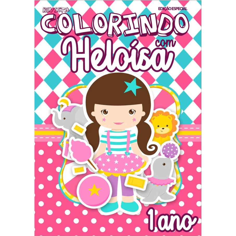 Mini Livrinho De Colorir Personalizado Unidades Personalizado