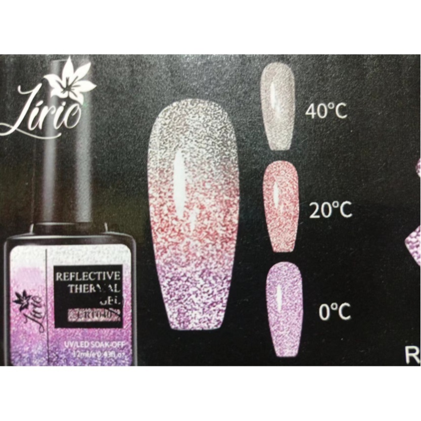 REFLECTIVE THERMAL GEL ESMALTE LIRIO NOVIDADE MUDA DE COR Shopee Brasil