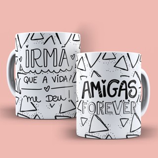 Caneca Personalizada Para Amizade Amiga Porcelana 325ml Shopee