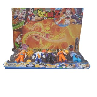 Kit 5 Bonecos Dragon Ball Z Goku Vegita Gohan 14 Cm Articulados