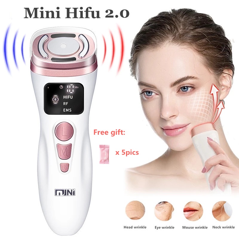 Mini Máquina Ultrassônica Hifu 2 0 Frequência De Rádio Facial RF EMS