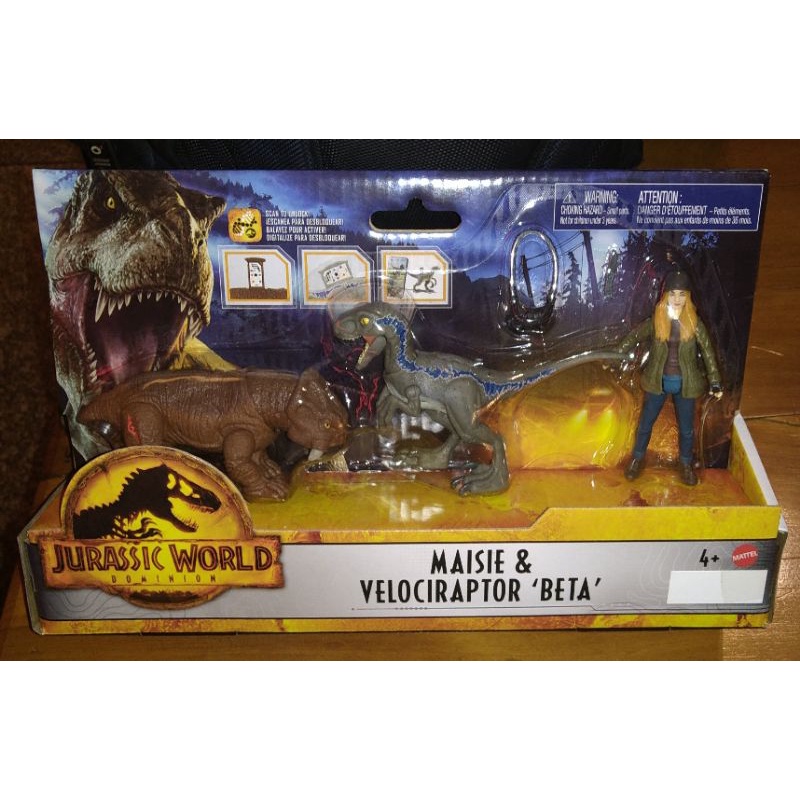 Jurassic World Dominion Conjunto Maisie Velociraptor Beta Mattel