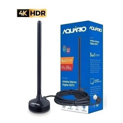 Antena Sinal Digital Interna K Full Hdtv Uhf Aqu Rio Potent