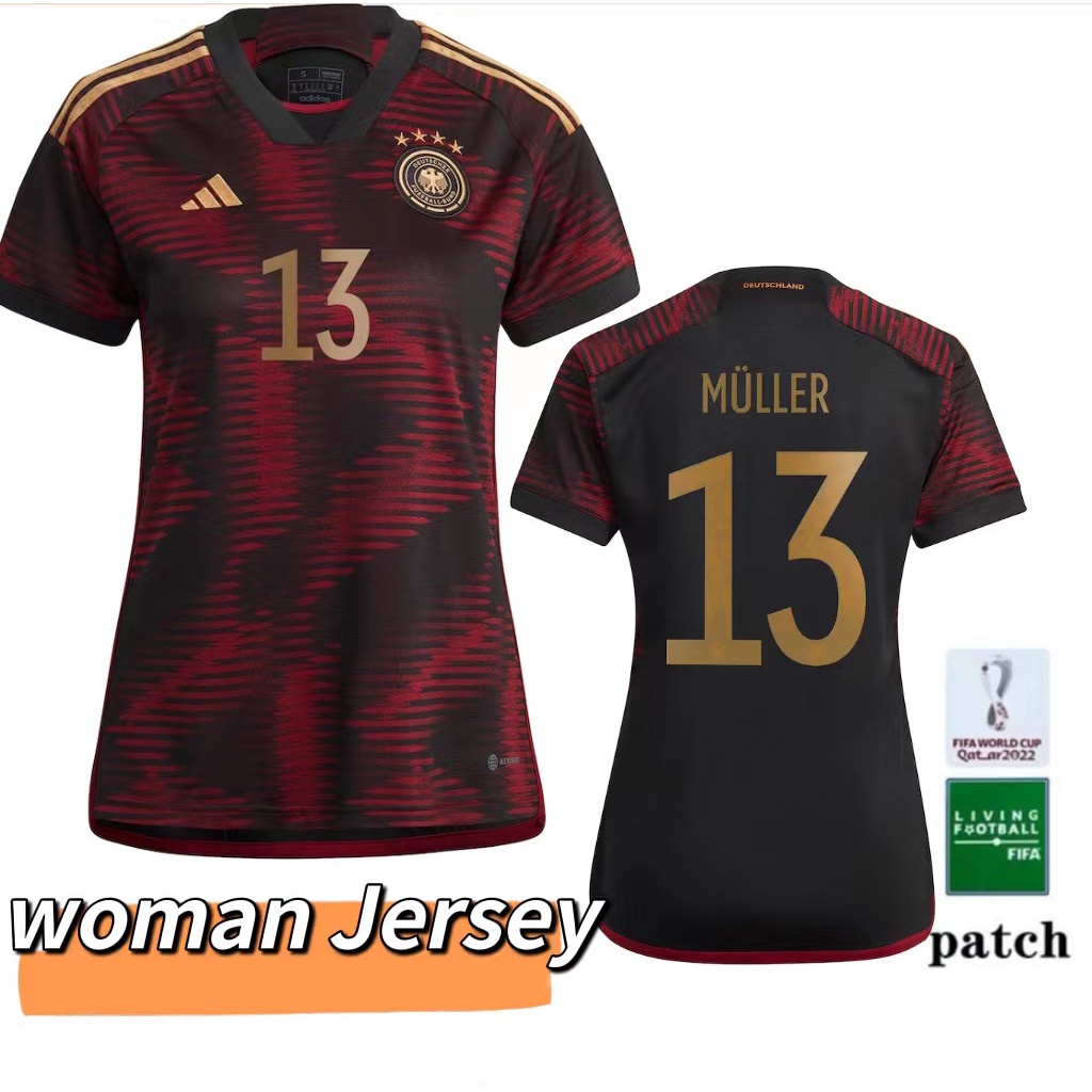 Camiseta Feminina Alemanha Longe World Cup Soccer Jersey Alta