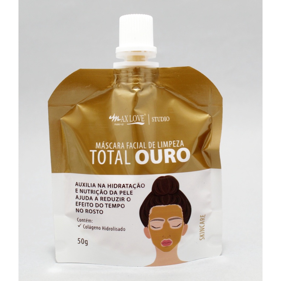 Máscara Facial De Limpeza Total Ouro Max Love Escorrega o Preço