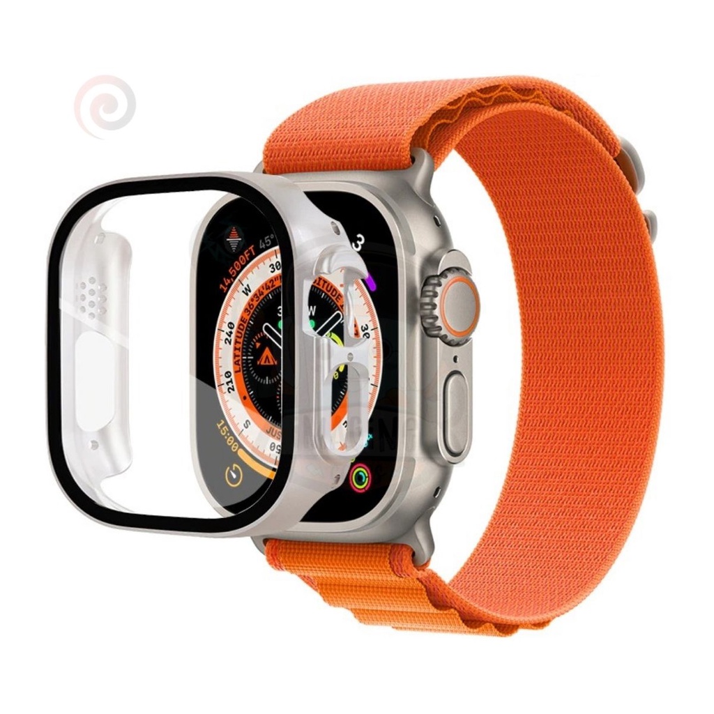 Case Bumper Protetor Vidro H Para Apple Watch Series Escorrega