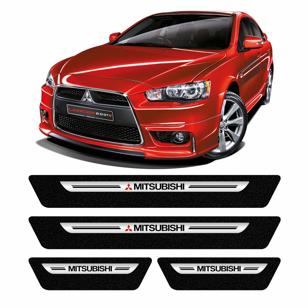 Adesivo Protetor Soleira Porta Mitsubishi Lancer Gt Todos Modelos Kit 4