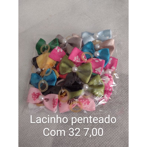 Lacinhos Para Penteados Pet Pacotes 32 Unidades Shopee Brasil