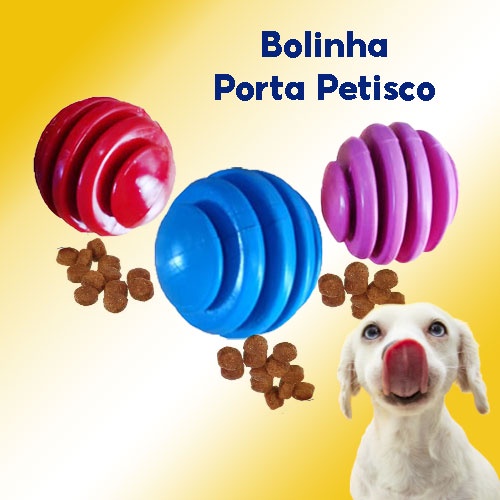 Bolinha Interativa Para Cachorro Porta Petisco 2D Pet Shopee Brasil