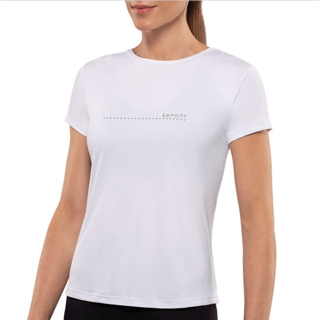 Camiseta Lupo Feminina Basica Branca Shopee Brasil