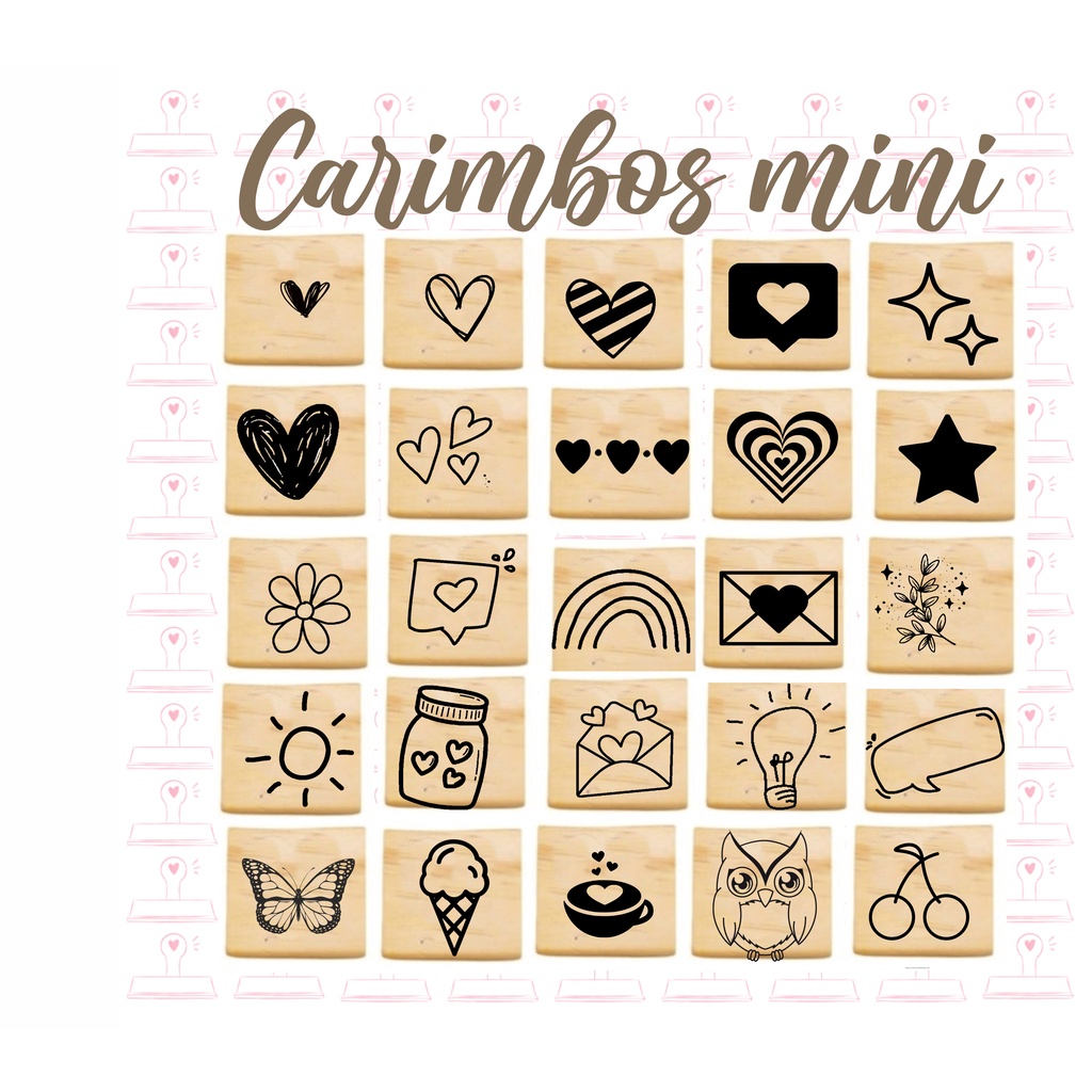 Carimbos Fofos Para Personalizar Embalagens 3x3 Shopee Brasil