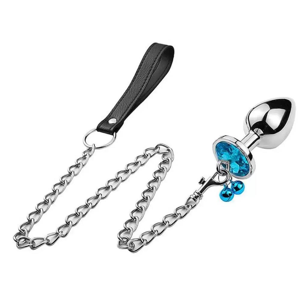 Plug Anal Tamanho P Corrente E Guia Estimula Excita Orgasmo Shopee Brasil