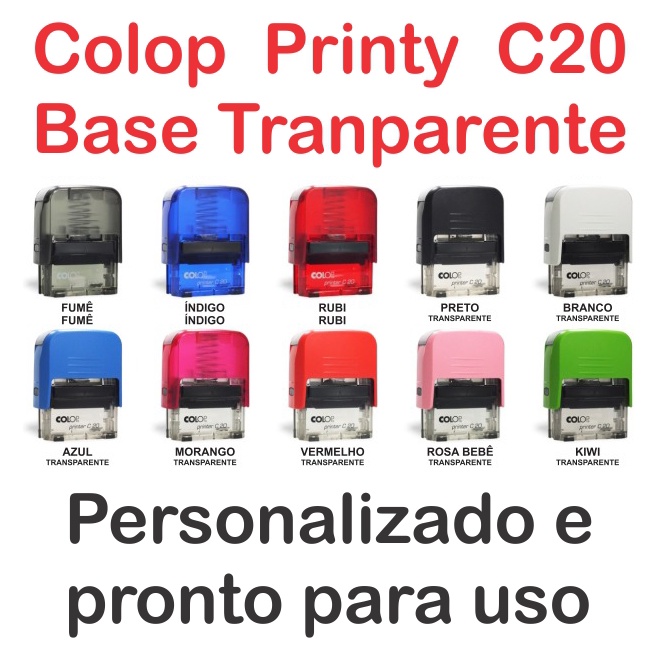 Carimbo Colop Printy 20 Personalizado 14x38mm Shopee Brasil