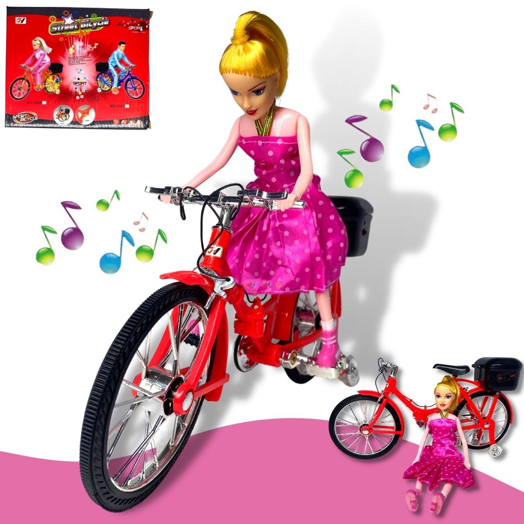 Boneca Bicicleta Ciclista Articulada Musical Anda E Luz Shopee Brasil