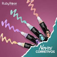 Corretivo Colorido Aplicador Alta Cobertura Ruby Rose Shopee Brasil