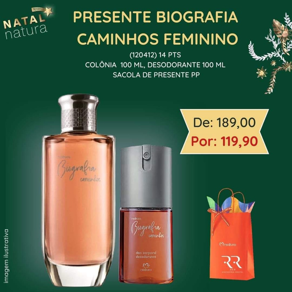 Presente Natura Biografia Caminhos Feminino Shopee Brasil