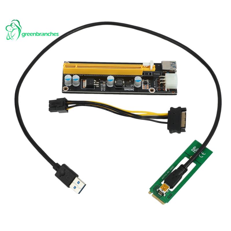 Placa NGFF M 2 Chave Para USB 3 0 PCI E Riser M2 USB3 0 PCIE 16X 1X