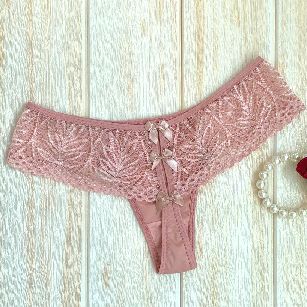 Kit 6 Calcinha Fio Dental Lingerie Tanga Forro Algodão Revenda Shopee