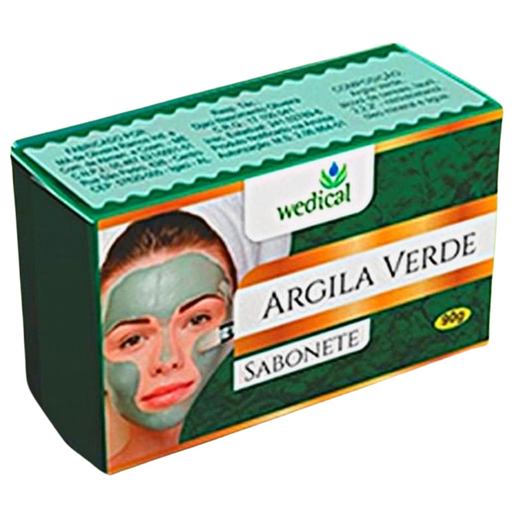 Argila Verde Sabonete Em Barra Wedical 90g Shopee Brasil