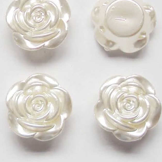 Flor Passante Rosas Perolada E Colorida 12 Unidades 16MM Shopee