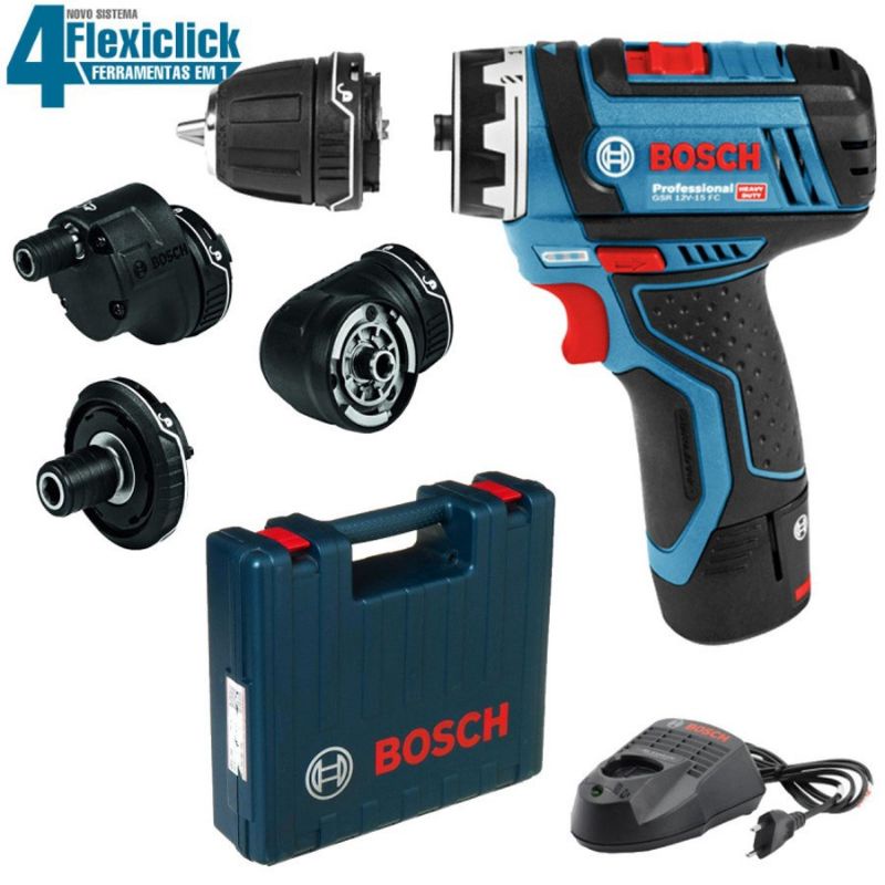 Furadeira Parafusadeira Bosch Gsr 12V 15 Fc Shopee Brasil