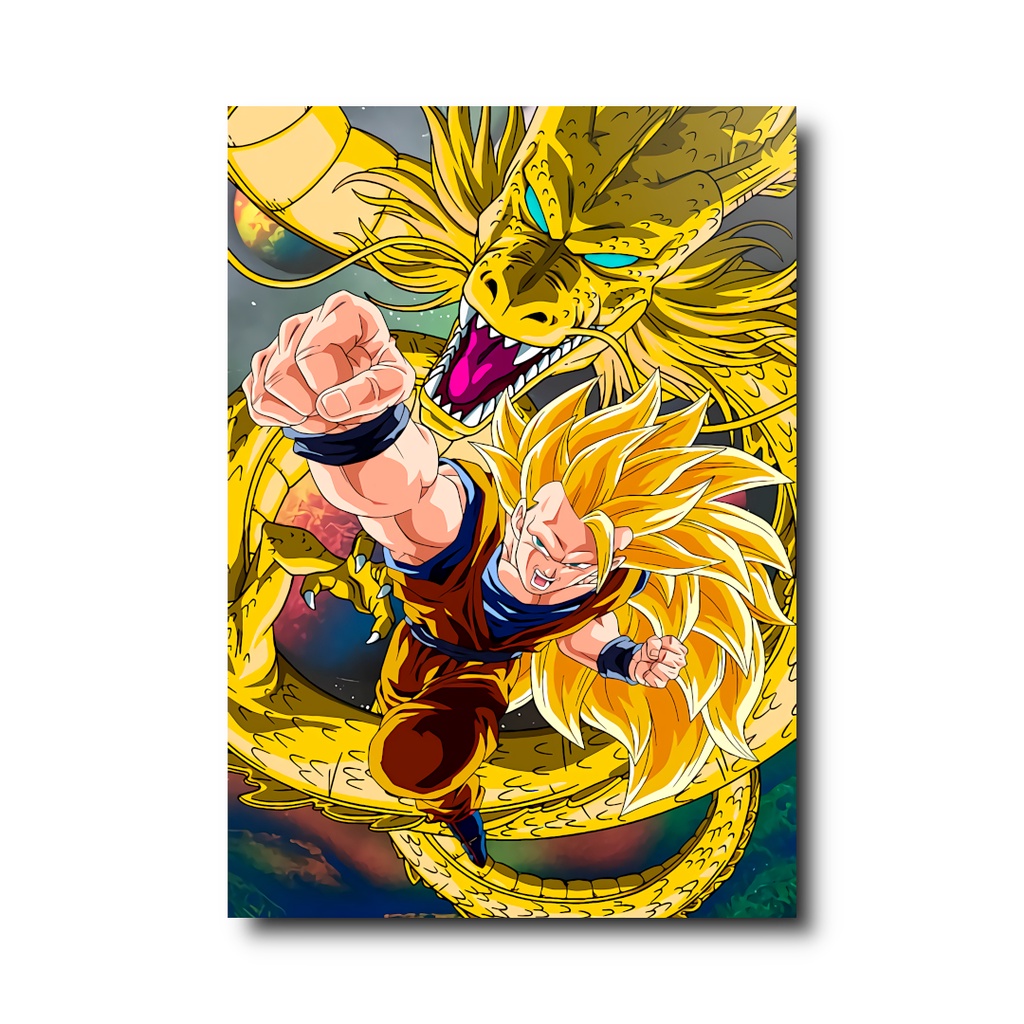 Quadro Placa Decorativa Dragon Ball Z Goku Super Saiyajin 3 Shopee Brasil