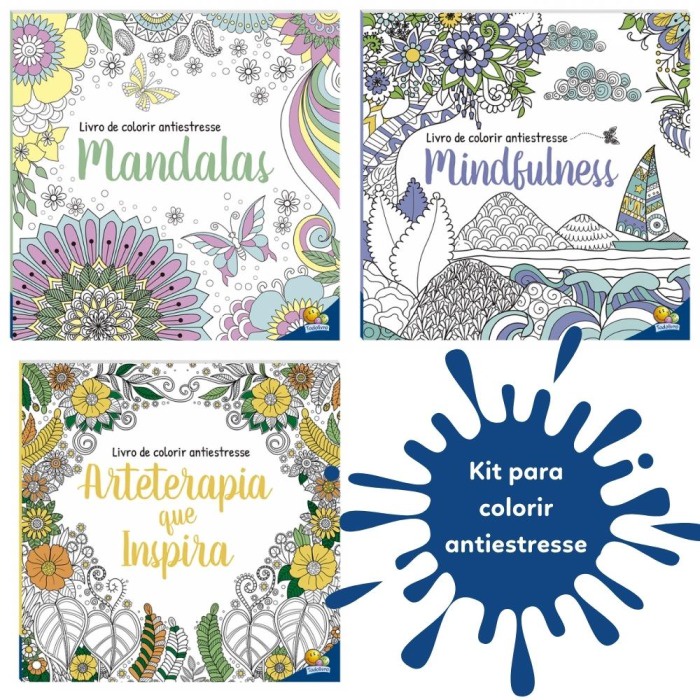 Livro De Colorir Antiestresse Mindfulness Mandalas Ou Arteterapia