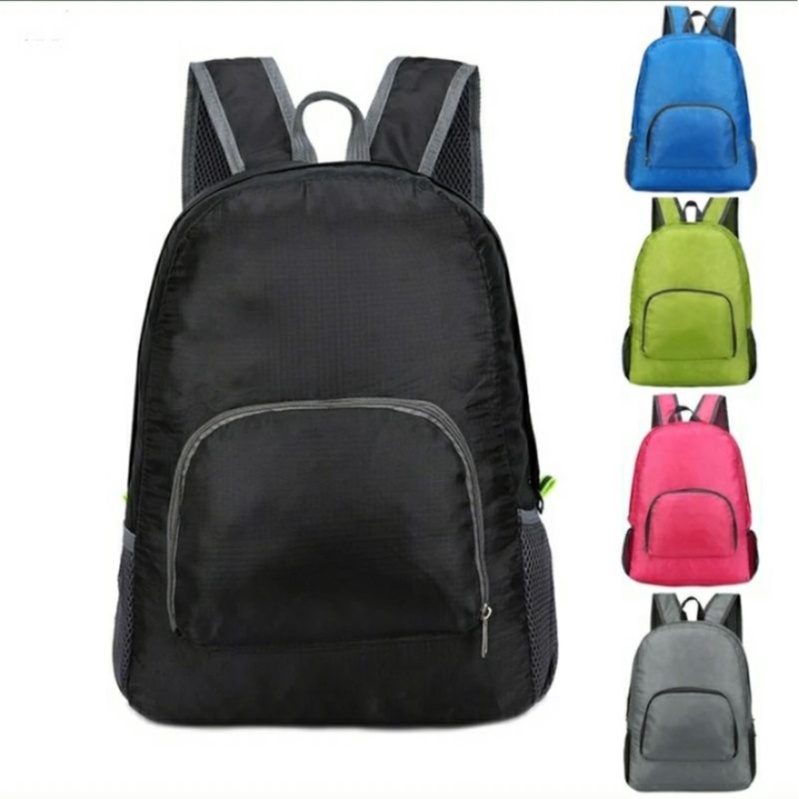 Mochila Masculina Feminina Nylon Dobravel Impermeável Esportiva Escolar