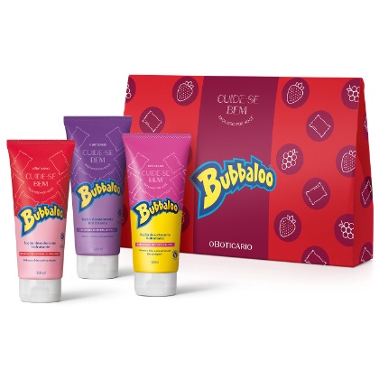 Kit Presente Natal Cuide Se Bem Bubbaloo 3 Itens Shopee Brasil