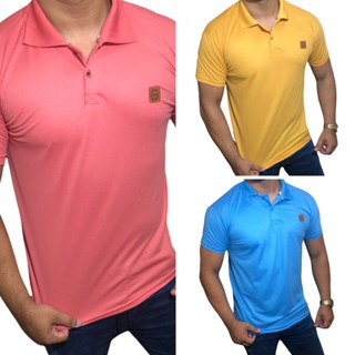 Kit 6 Camisas Masculinas Polo Piquet Lisa Cores Shopee Brasil