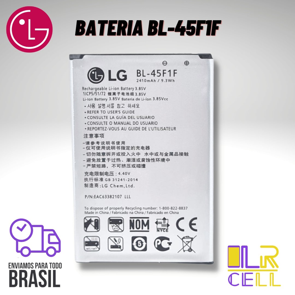 Bateria BL 45F1F LG K4 K8 K9 Desconto no Preço