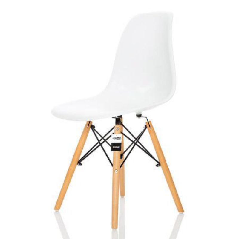 Conjunto 4 Cadeiras Charles Eames Eiffel Branca Shopee Brasil