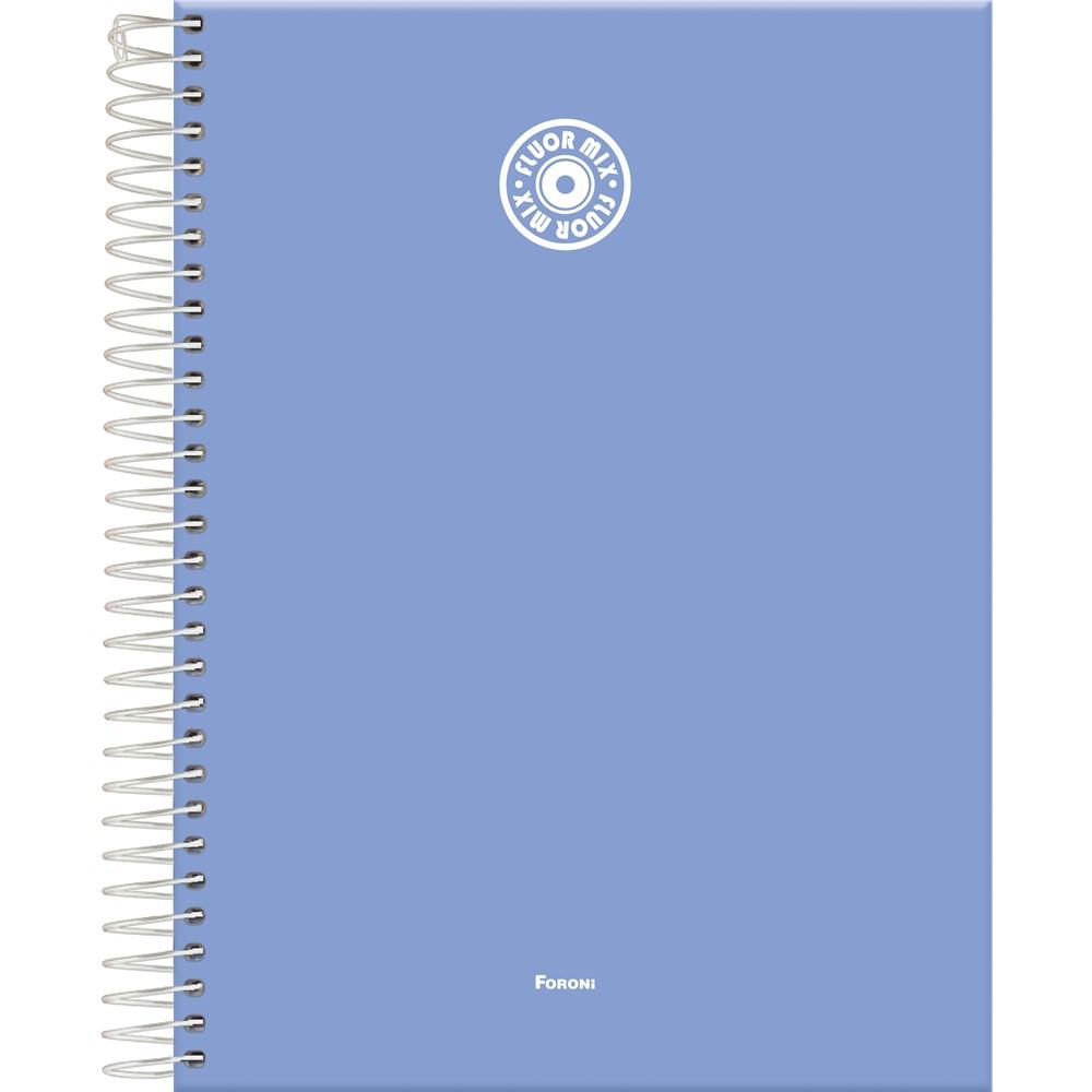 Caderno Espiral 1 4 Fluor Mix Soft Capa Dura 80Fls Pequeno Foroni