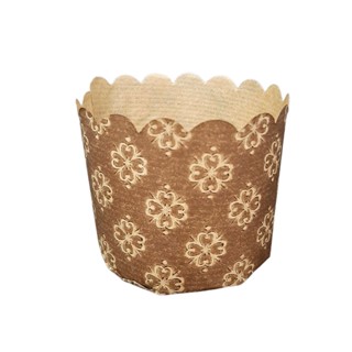 100 Forma De Papel Kraft Decorada Para Assar Mini Panetone De 100g