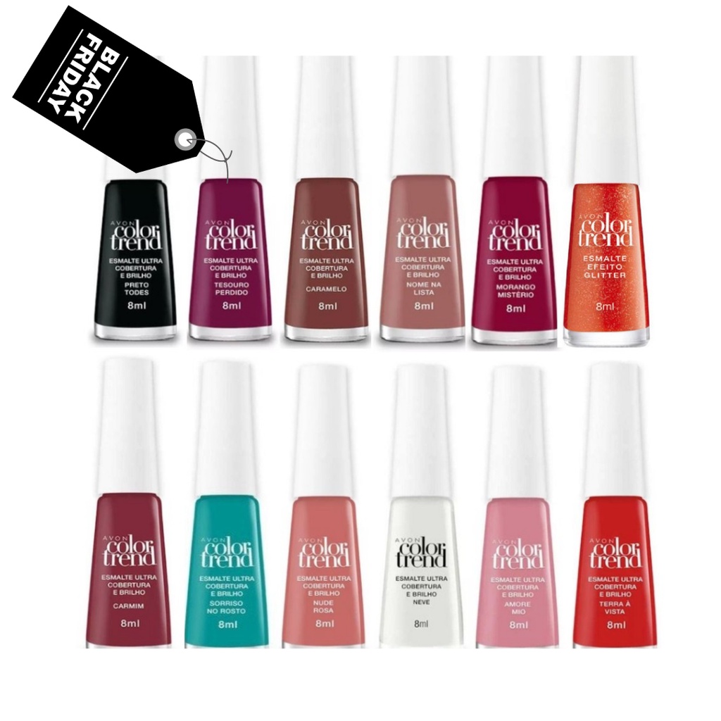 Esmalte Color Trend Avon Ultra Cobertura E Brilho 7ml Shopee Brasil