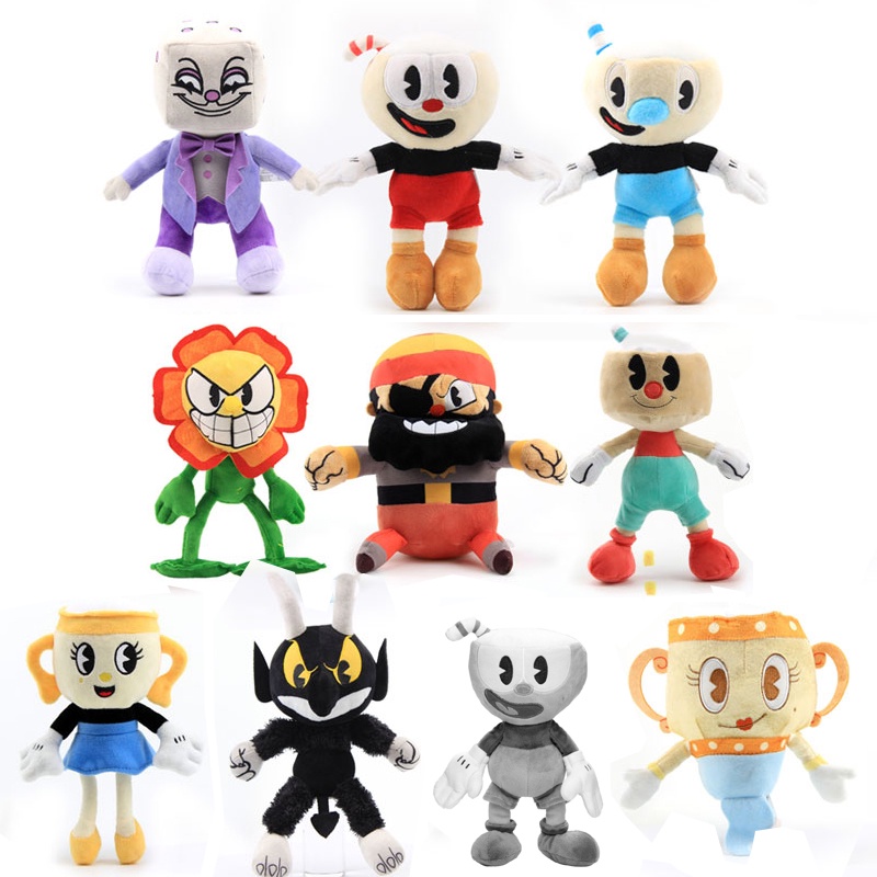 PELUCIA CUPHEAD MUGMAN KING DICE MS CHALICE BARBA SALGADA SPINOZA DEVIL