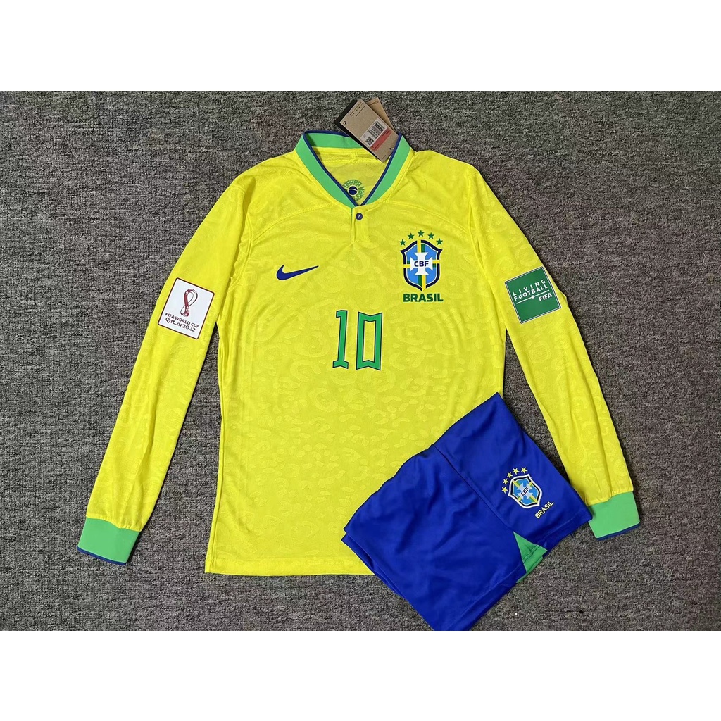 2223 Brasil Jersey 2022 Equipe Nacional Do Mundo Katar Home No 10