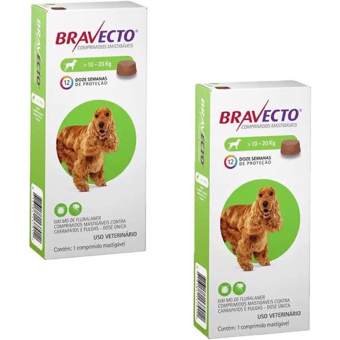 Kit 2 Bravecto Antipulgas Carrapato 10 20 Caixas Lacradas Shopee Brasil