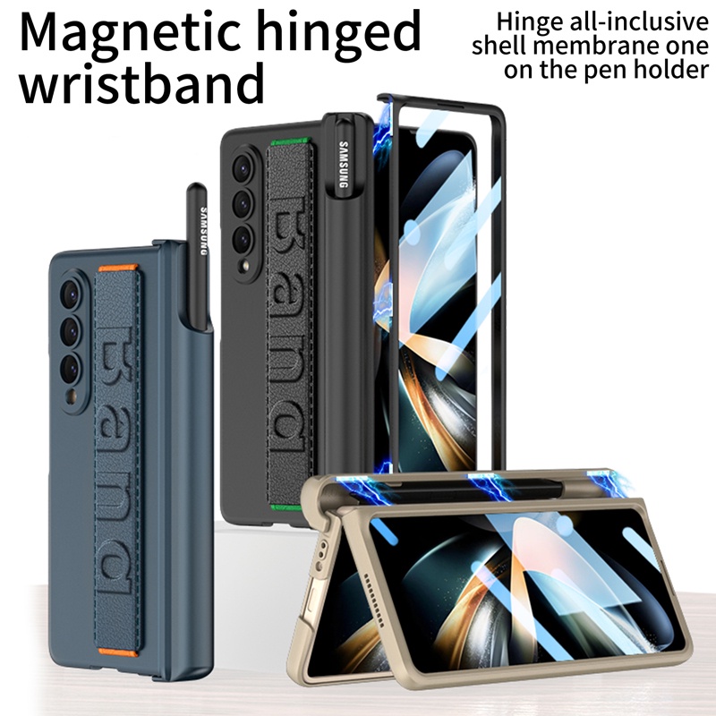 Para Samsung Galaxy Z Fold Case Gkk Luxury Business Capa Protetora De