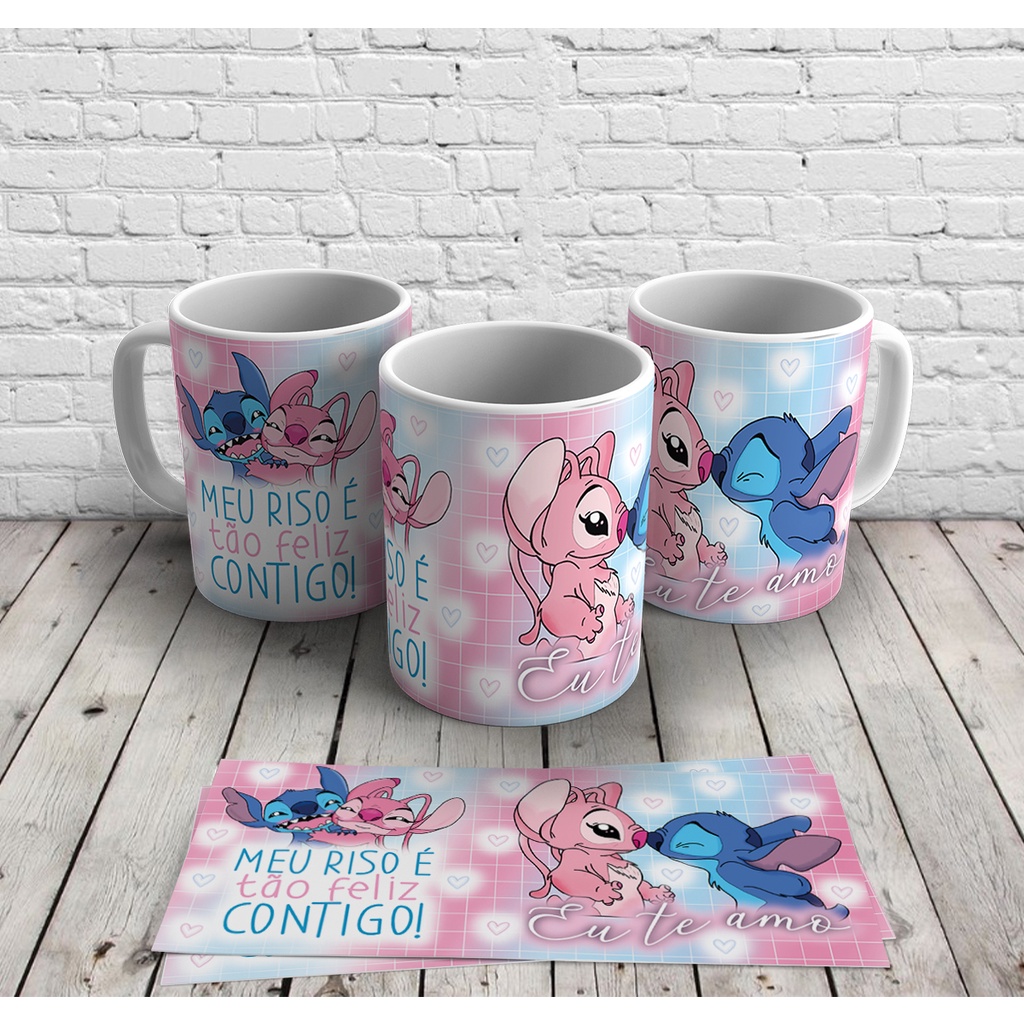 Caneca De Porcelana Lilo E Stitch Shopee Brasil