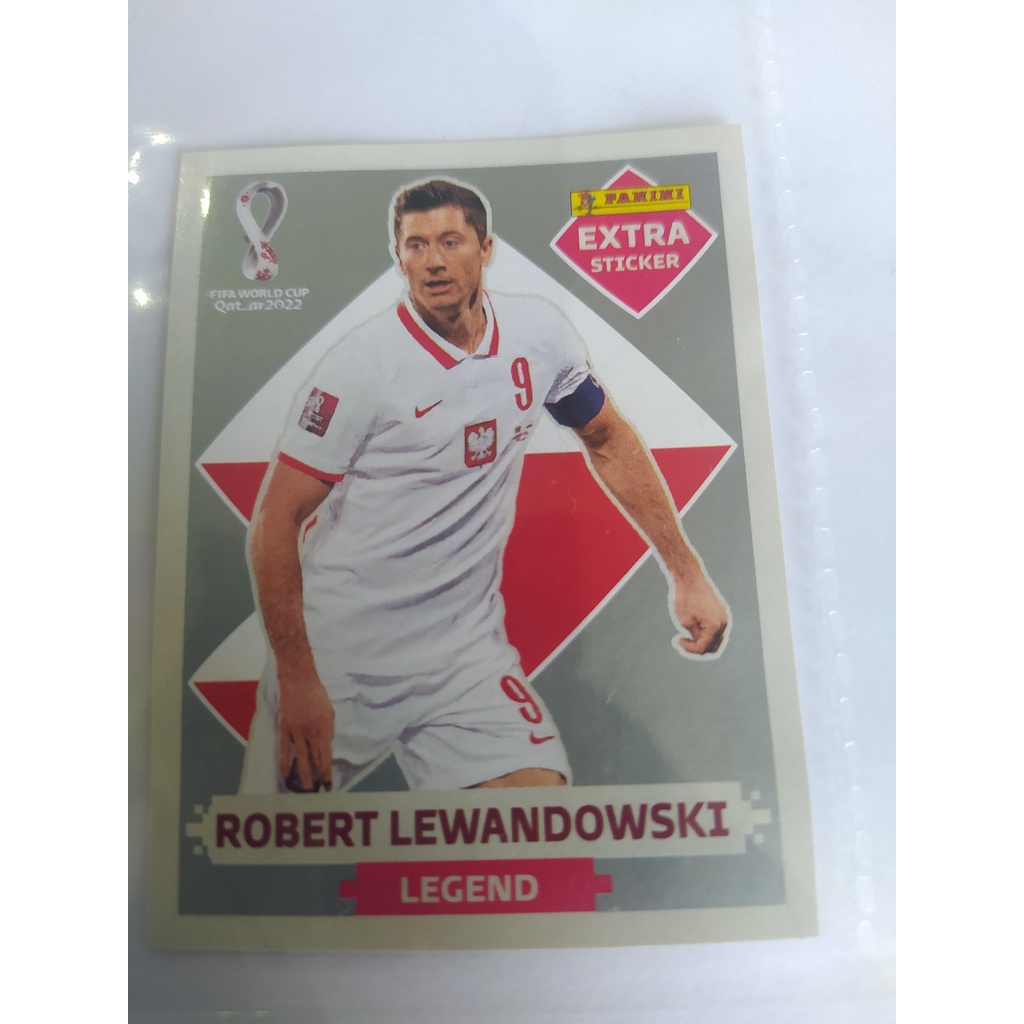 Figurinhas Extra LEGEND Copa Do Mundo 2022 ROBERT LEWANDOWSKI ORIGINAL