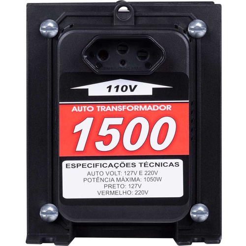 Auto Transformador 1500va Conversor Bivolt Voltagem 110 Para 220v E 220